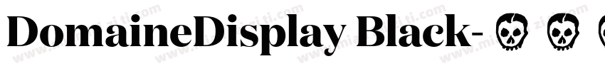 DomaineDisplay Black字体转换